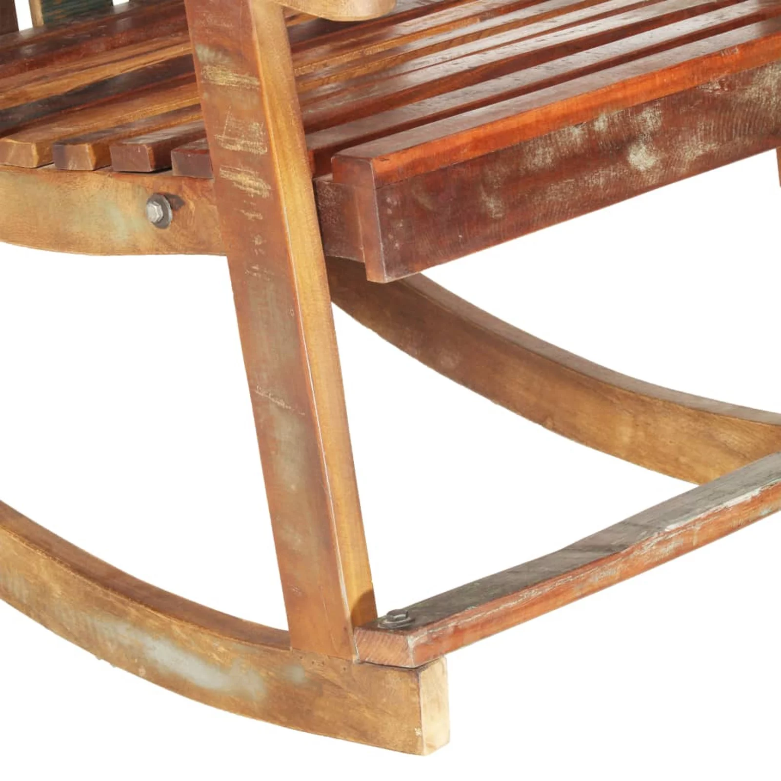 Anself Garden Rocking Chair Reclaimed Wood Armchair for Living Room, Patio, Balcony, Backyard, Outdoor Furniture 27.6 x 35.4 x 38.2 Inches (W x D x H)