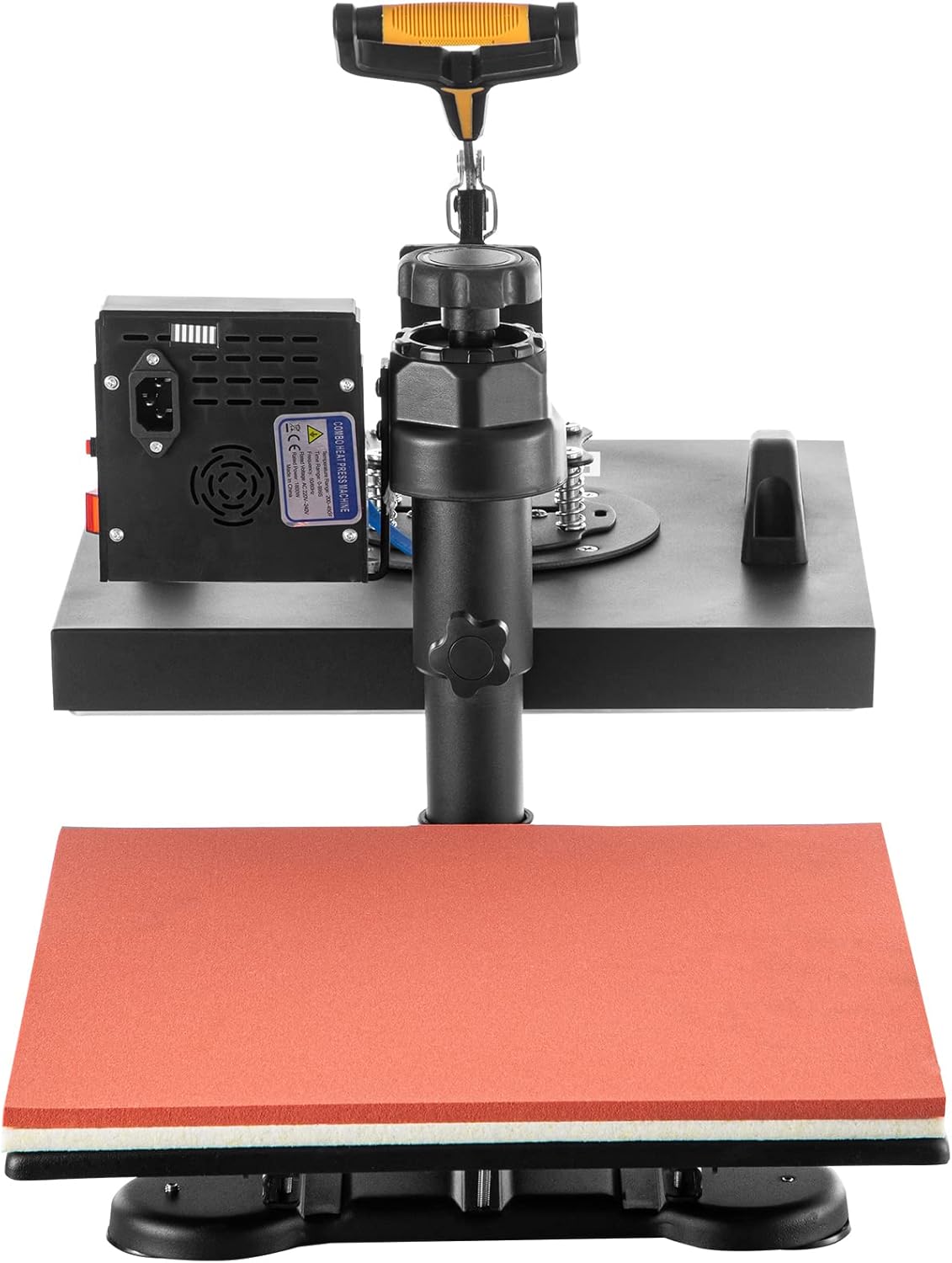 VEVOR Heat Press Machine, 15x15 Inch, 5 in 1 Combo Swing Away T-Shirt Sublimation Transfer Printer with Teflon Coated, Precise Heat Control
