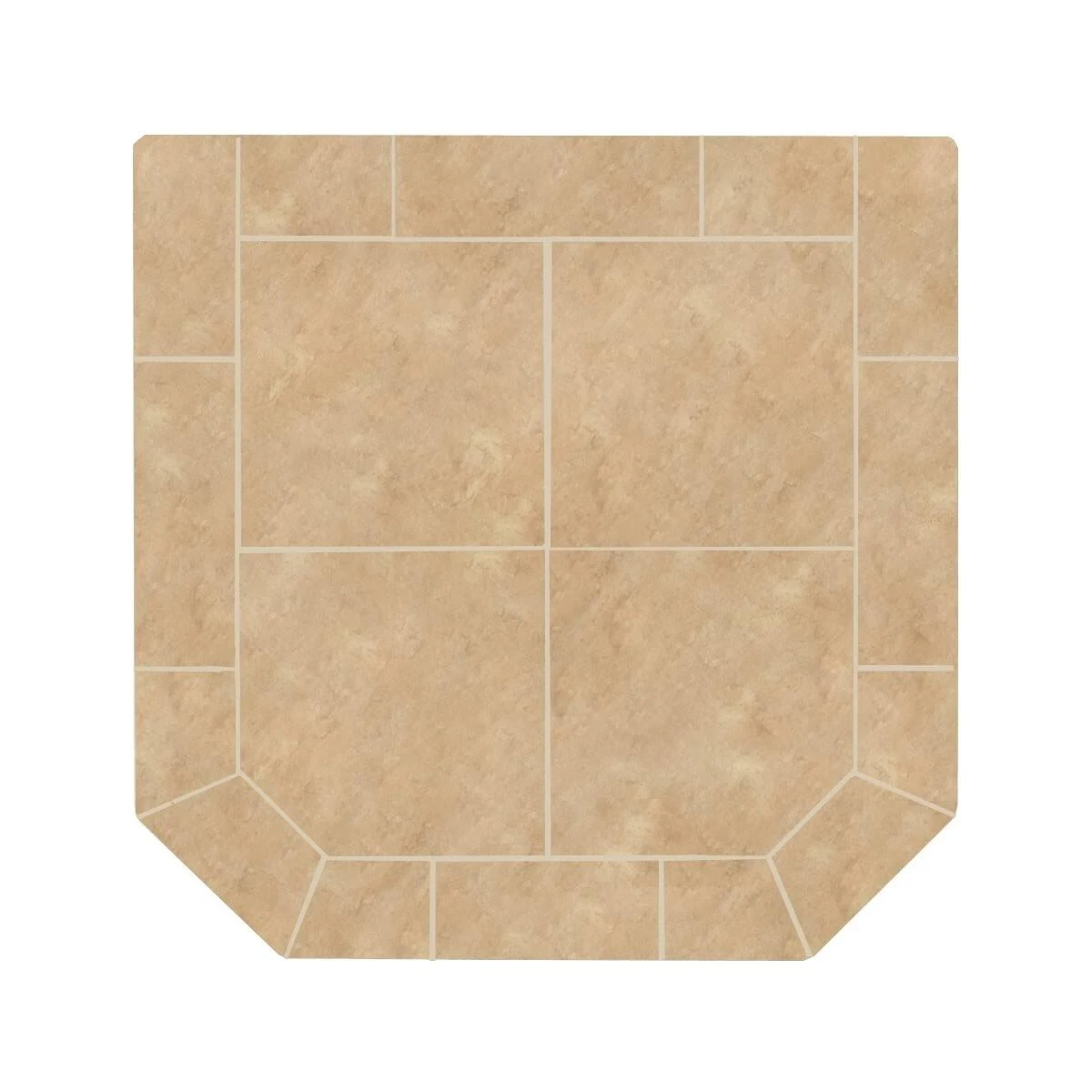 WoodEze Desert Dunes 40&& x 40&& Double Cut Hearth Pad