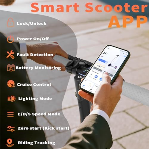 E Scooter for Adults 19-22 MPH 350/500W Motor 281/441Wh Battery,8.5"/10" Tires,Motorized Scooter Up to 22 Miles Range