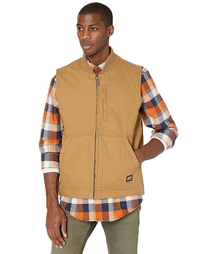 Timberland Pro Men&s Gritman Lined Canvas Vest, Pewter