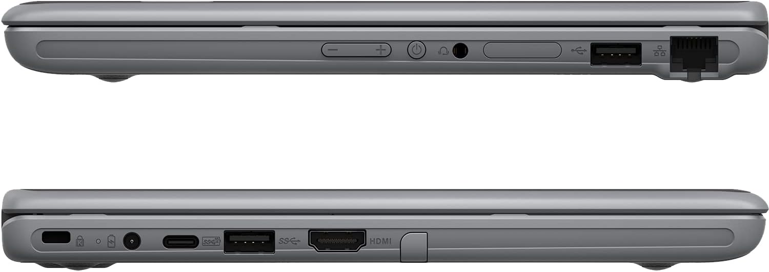 Asus Student Laptop, 12 inch IPS Anti-Glare Eye-Care HD Display, Intel Celeron N4500, Military-Grade Durability, Wi-Fi 6