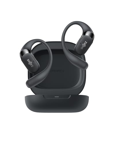 SHOKZ New OpenFit 2 Open-Ear Headphones, True Wireless Bluetooth Earphones with Microphone, Earhook Earbuds with 48 Hours of Playtime, Fast Charging