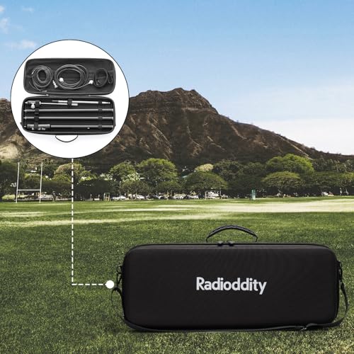Radioddity HF-009 Portable HF Antenna, 5-50MHz Quick-Tuning Vertical Antenna, SWR 1.0-1.5, Compatible with Xiegu G90/X6100/X6200