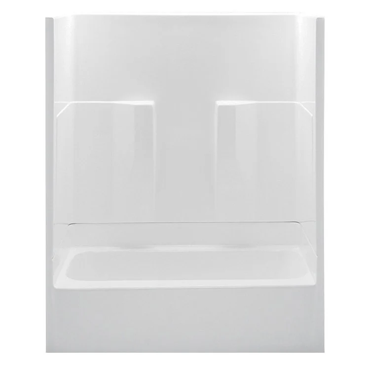 Tub and Shower Module Left Drain Almond 2 Shelves 47 Gallons 60 x 30 x 72 Inch