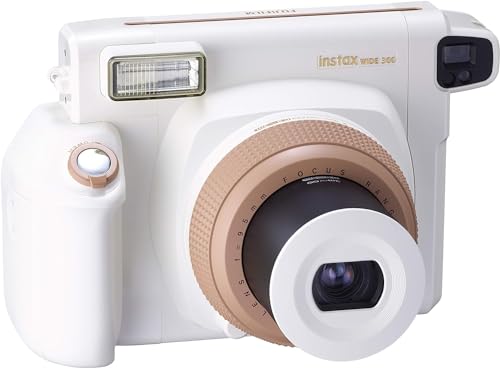 Fujifilm INSTAX Wide 300 Instant Film Camera, Toffee/Creme