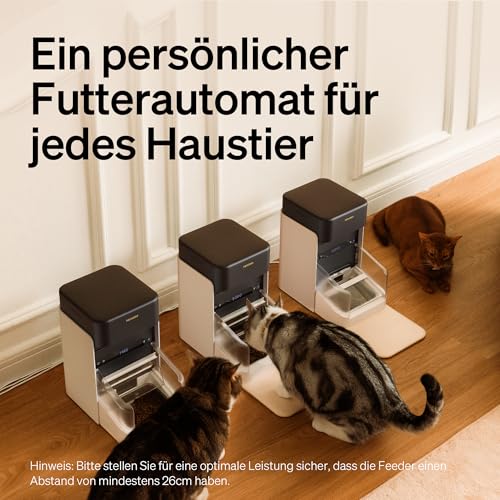 PETLIBRO Upgraded RFID Automatic Cat Feeder, 5G Wi-Fi Automatic Pet Feeder, 3L Auto Cat Feeder App Control with Light Collar Tag