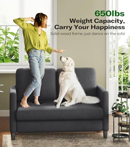 Sofa Accent Chair, 33" Reading Chair for Bedroom, Tool-Free Setup Living Room Accent Chairs, Comfy Arm Chairs Living Room, All-Wood Reading Nook