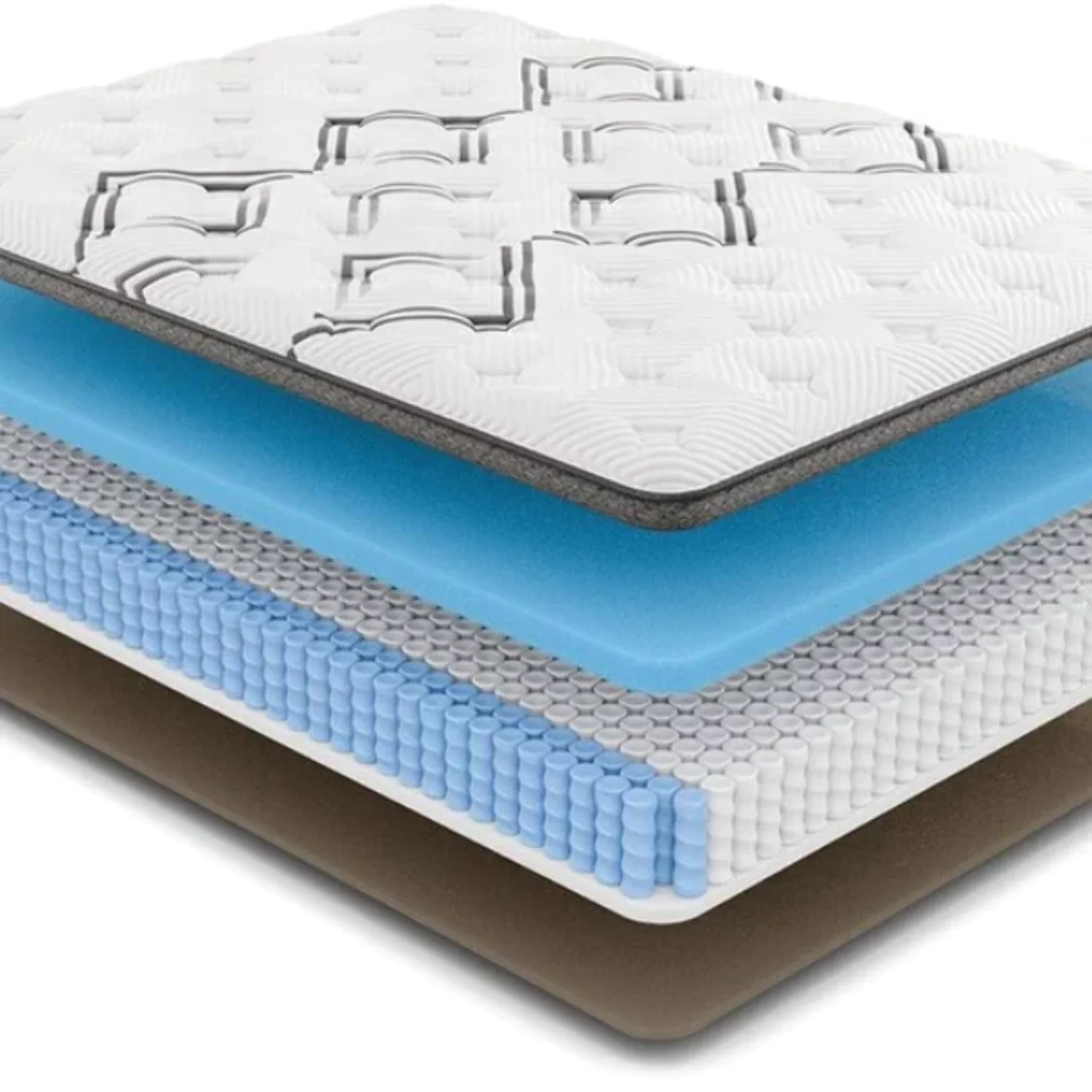 Diamond Mattress Drift Euro Top Medium Hybrid 12 Mattress - Made in USA