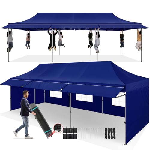 COBIZI 10x10 Pop Up Canopy Tent with Awning