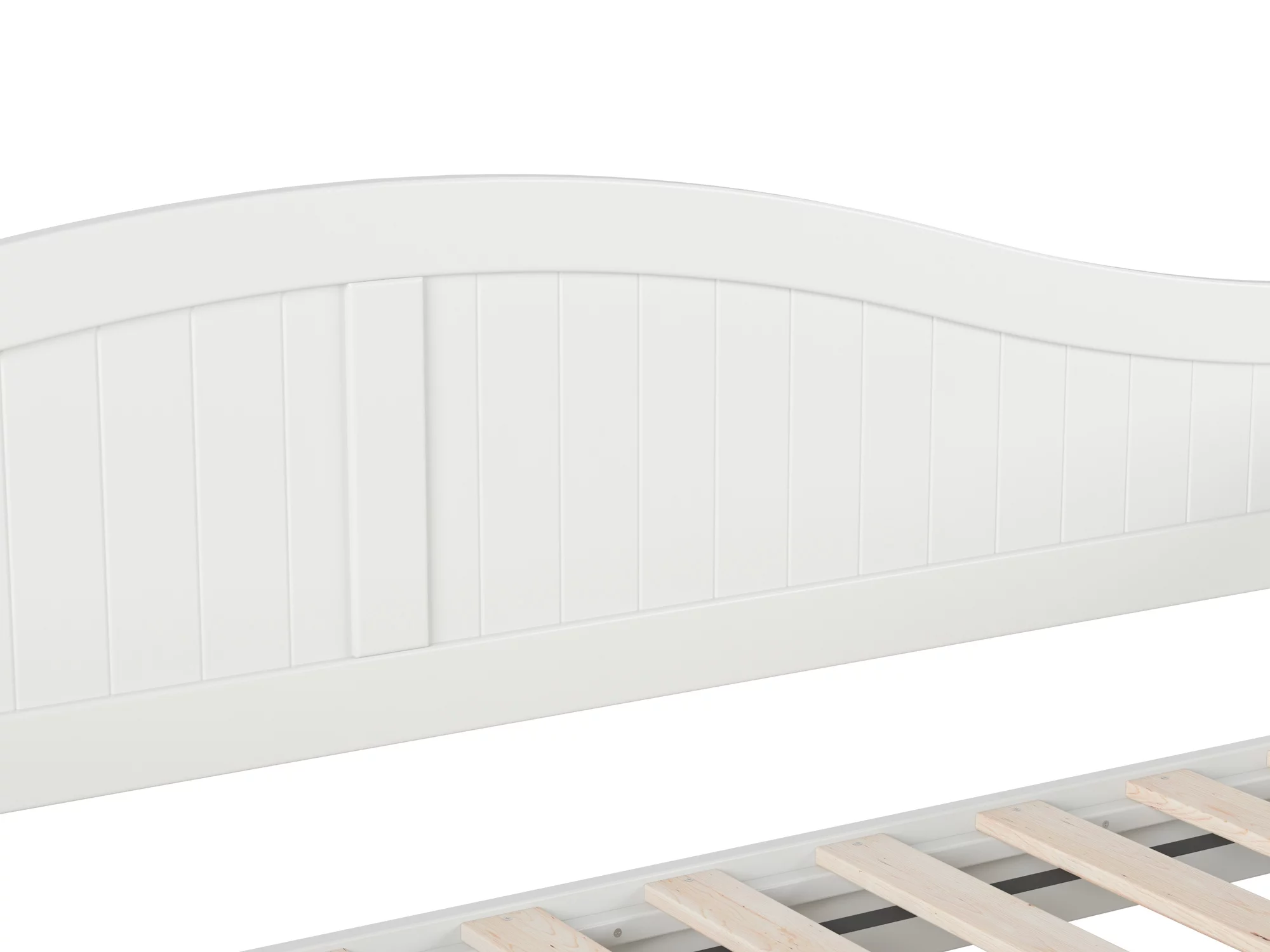 AFI Nantucket Wood Twin Size Daybed Frame with Twin Trundle White