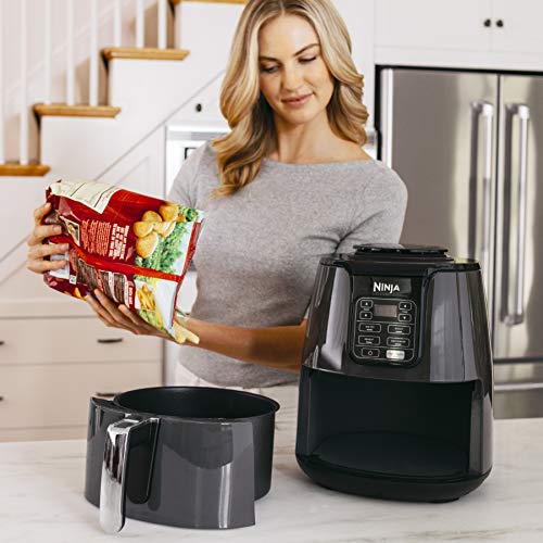 Ninja Air Fryer, Roast, Bake, Air Fry, Roast, Broil, Reheats, & Dehydrates, 4-in-1, Fries, Frozen Food, Veggies, and Juicy Meat, Less Oil, Easy Meals