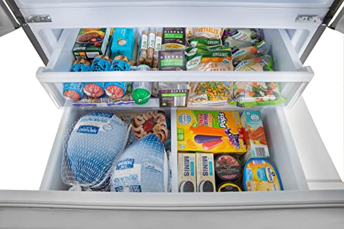 Winia WRFS26STJE French Door Dispenser Refrigerator Step Up, 25.5 Cu.Ft