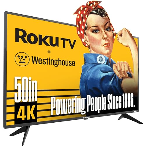 Westinghouse Roku TV - 43 Inch Smart TV, 4K UHD QLED Television w/HDR 10+, Dolby Vision, Wi-Fi & Mobile App Connectivity