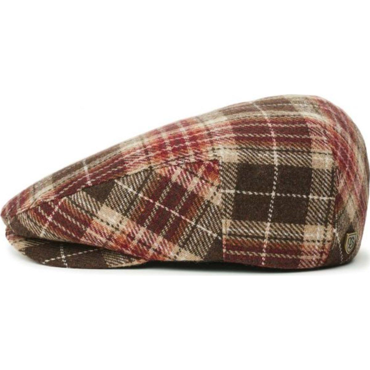Brixton Hooligan Snap Flat Cap – Brown / Khaki