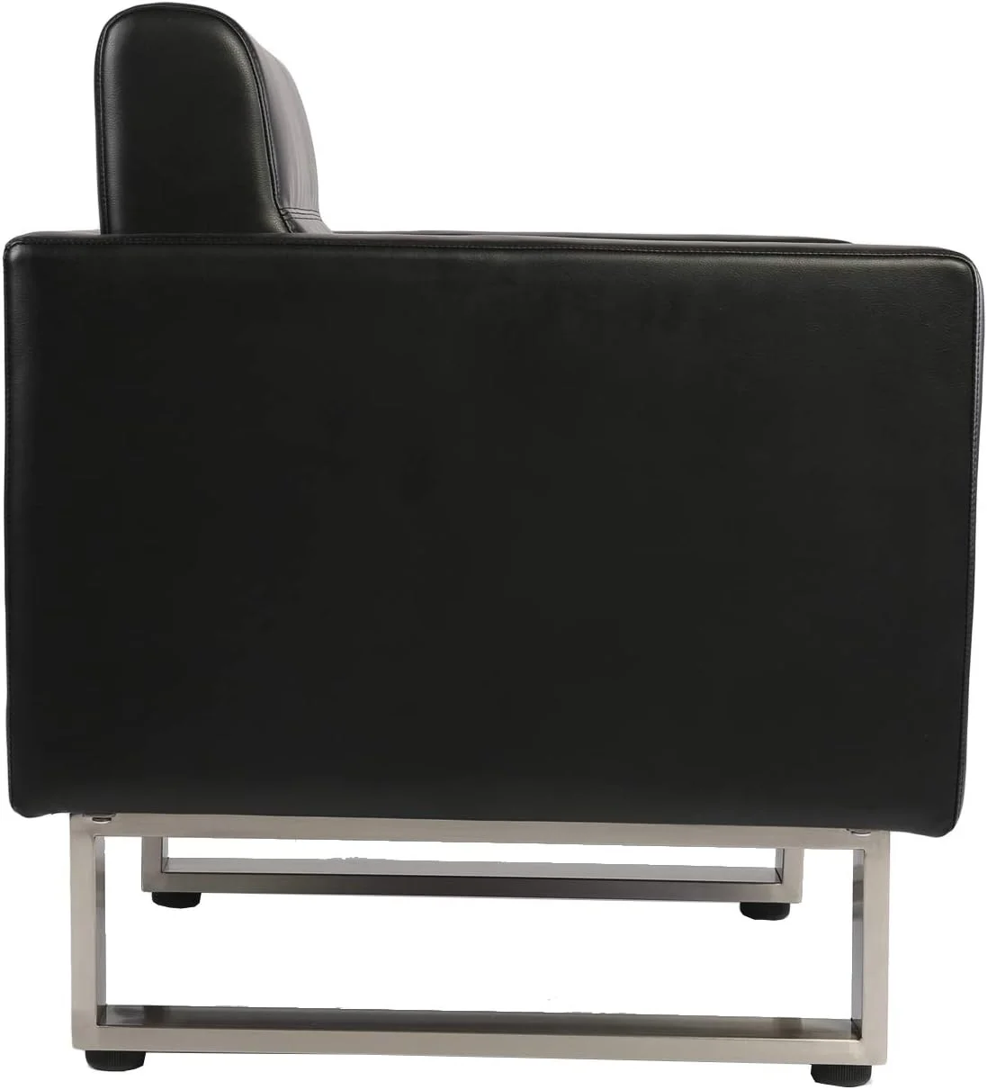 Office Guest Chairs Modern Waiting Room Office Reception Lobby Modern PU Leather Club Collection Occasional Chair Home Arm Chair Sofa Seat Furniture