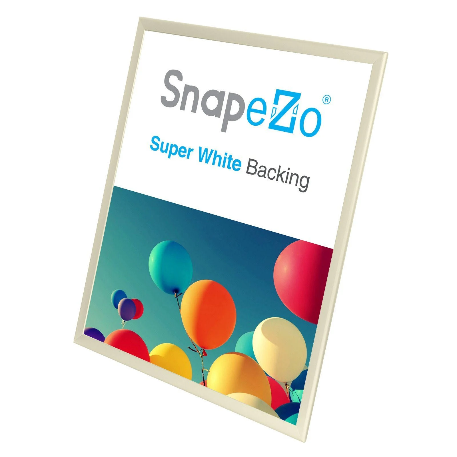 Cream SnapeZo Snap Frame Poster Size 36x48 - 1.25 inch Profile