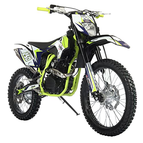X-PRO 250cc Dirt Bike with LED Light Zongshen Engine Pit Bike Gas Dirt Bikes Adult Pitbike, Big 21"/18" Wheels!