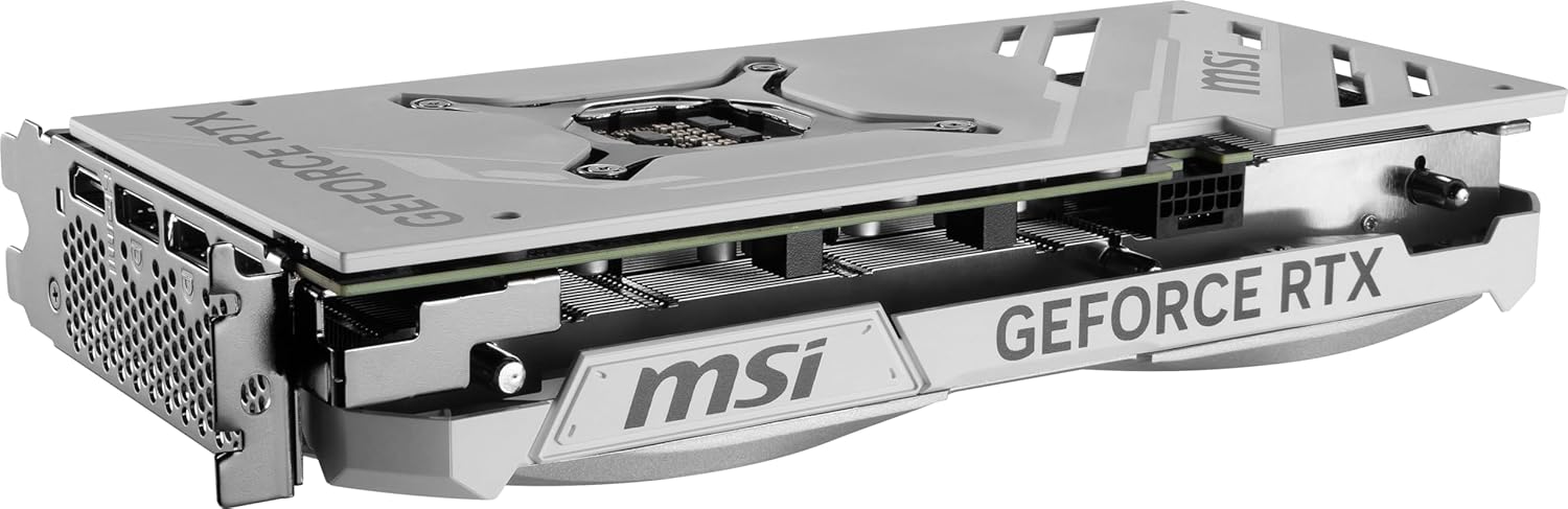 MSI Gaming RTX 4070 Super 12G Ventus 2X White OC Graphics Card (NVIDIA RTX 4070 Super, 192-Bit, Boost Clock: 2520 MHz, 12GB GDRR6X 21 Gbps, HDMI/DP