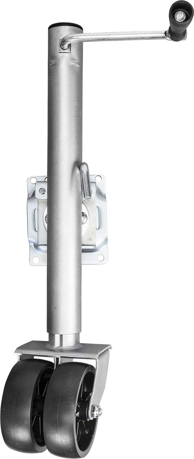 Torin 1000 LBs Capacity Single Wheel Swivel Trailer Jack, ATR39001B , Silver Pack of 2