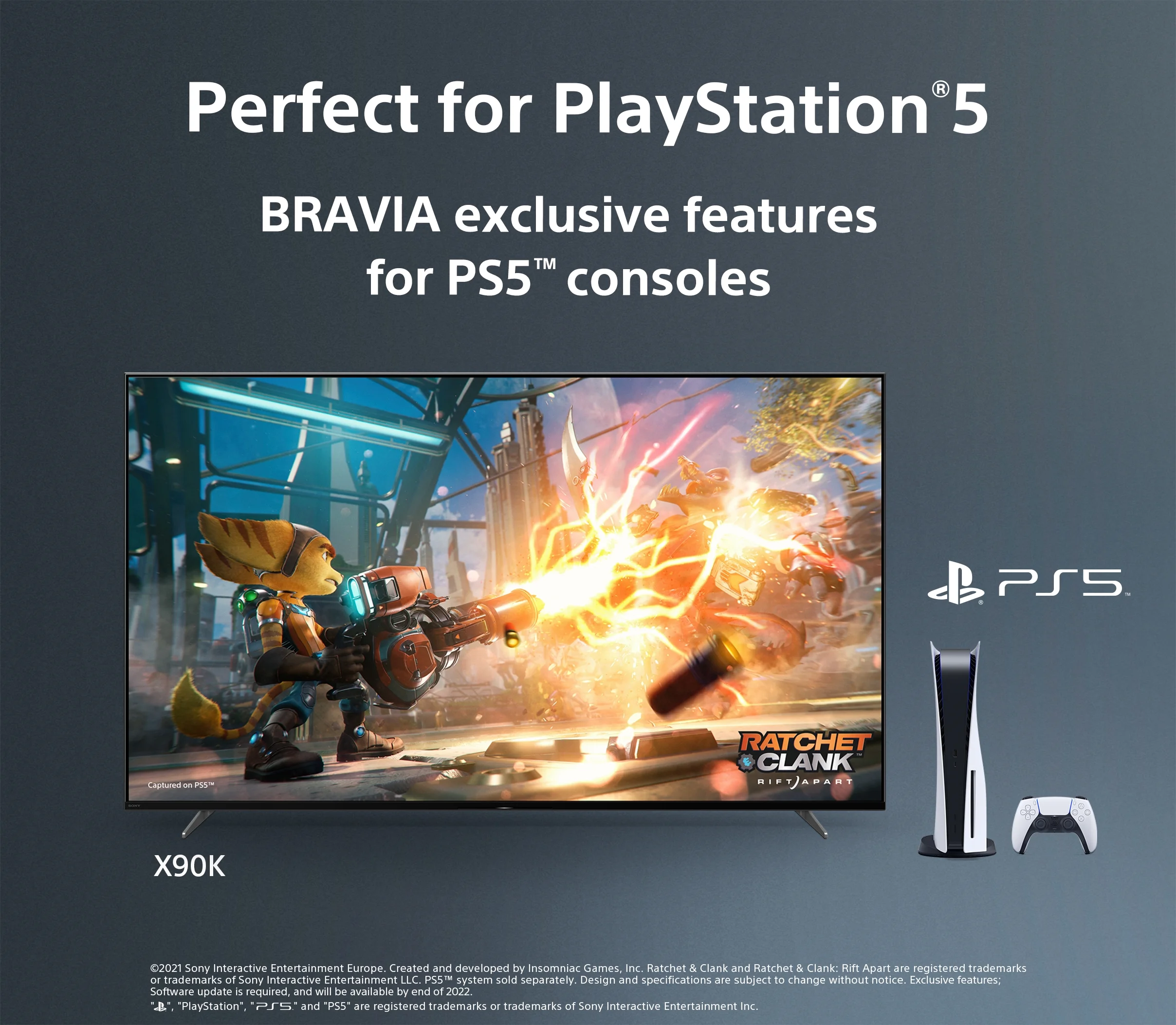 Sony 65” Class BRAVIA XR X90K 4K HDR Full Array LED with Smart Google TV XR65X90K- 2022 Model