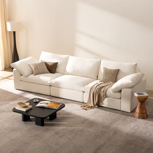 Cloud Couch Oversized Modular Sectional Sofa True Relax Comfy Couches Wide&Deep Seat Sofas for Living Room Metal Frame Furniture Sets