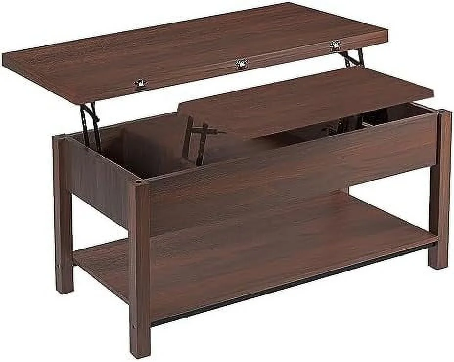 xrboomlife Lift Top Coffee Table  4-in-1 Multi- Convertible Coffee Table with   Coffee Table Converts to Dining Table for Living Room Reception Room