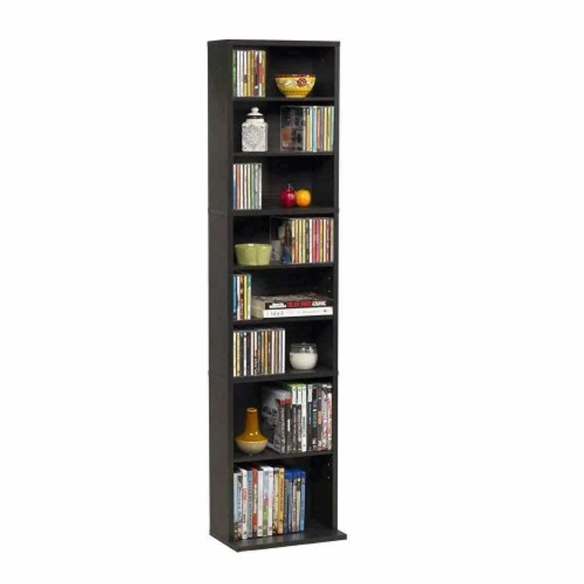 Multimedia Storage CD Organizer DVD Tower Rack Cabinet Movie Shelf Stand Media