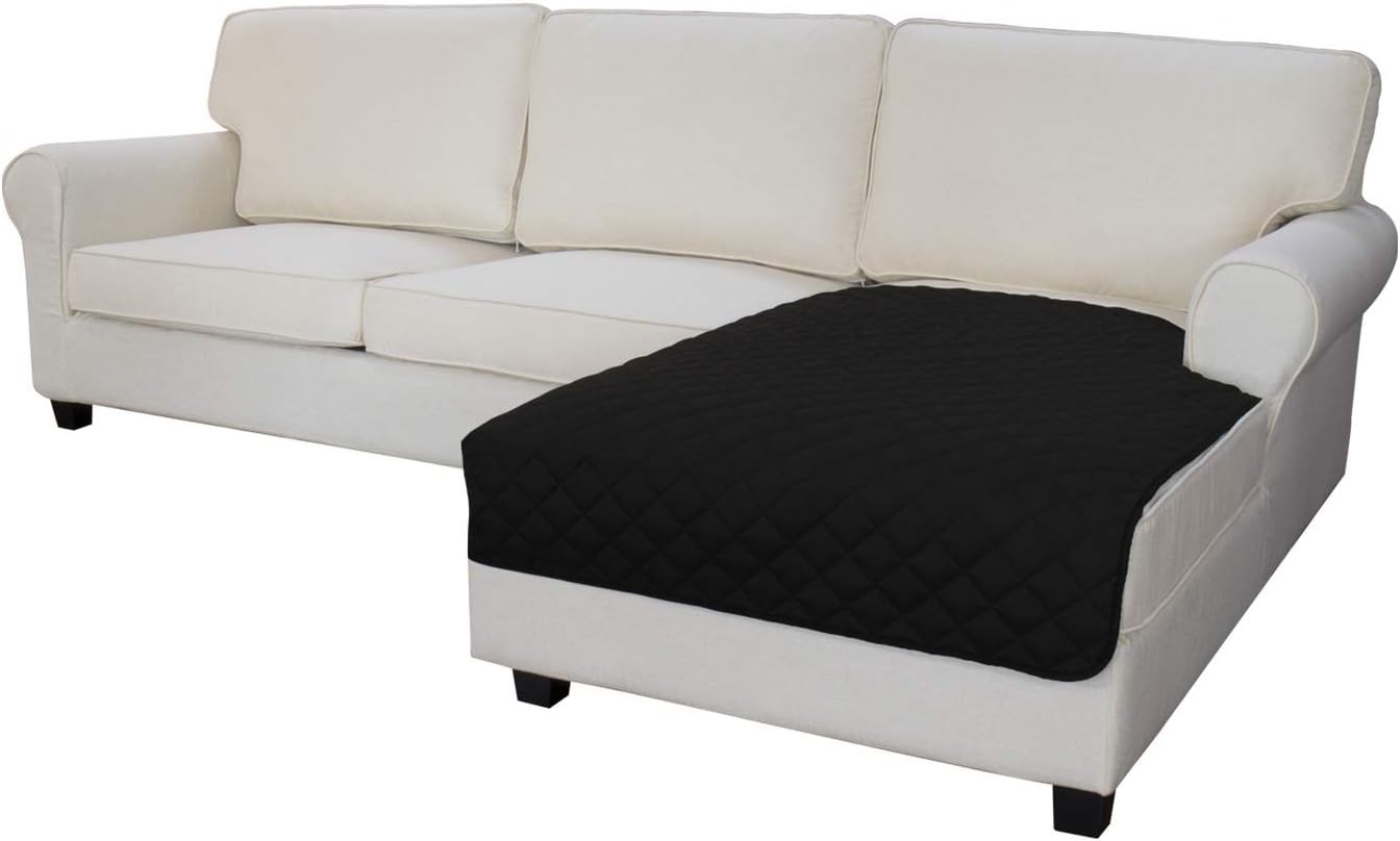 Easy-Going Sofa Slipcover L Shape Sofa Cover Sectional Couch Cover Chaise Lounge Slip Cover Reversible Sofa Cover Furniture Protector Cover for Pets