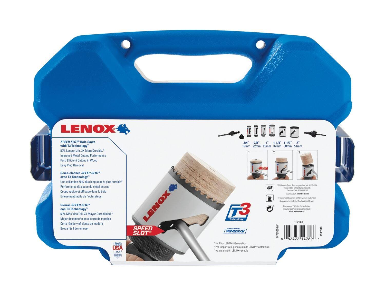 Lenox 14789600W Welder's Speed Slot Hole Saw Kit, 9-Piece