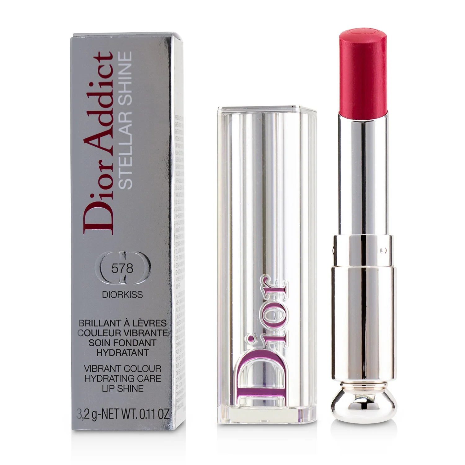 Christian Dior Dior Addict Stellar Shine Lipstick - # 639 Riviera Star (Pop Coral)  3.2g/0.11oz
