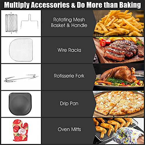 Air Fryers For Home Use Air Fryer Oven Electric Touch Digital Airfryer Rotisserie Dry Large Cooker 12L Comfortable anniversary - Smart Home Appliances
