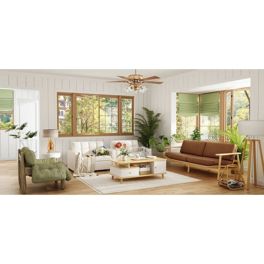3 in 1 Convertible Sleeper Sofa Bed Twin Size,Love Seat Lounge Sofa