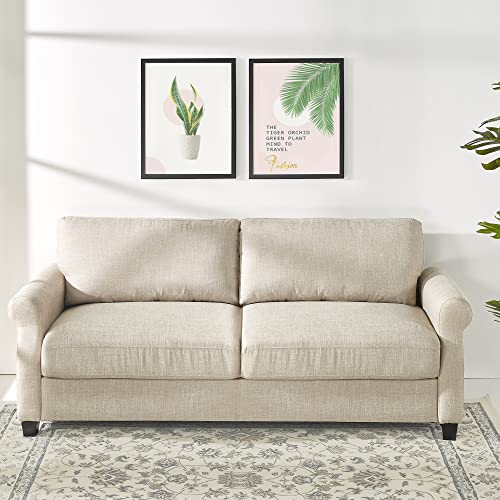 ZINUS Josh Loveseat Sofa, Easy, Tool-Free Assembly, Beige