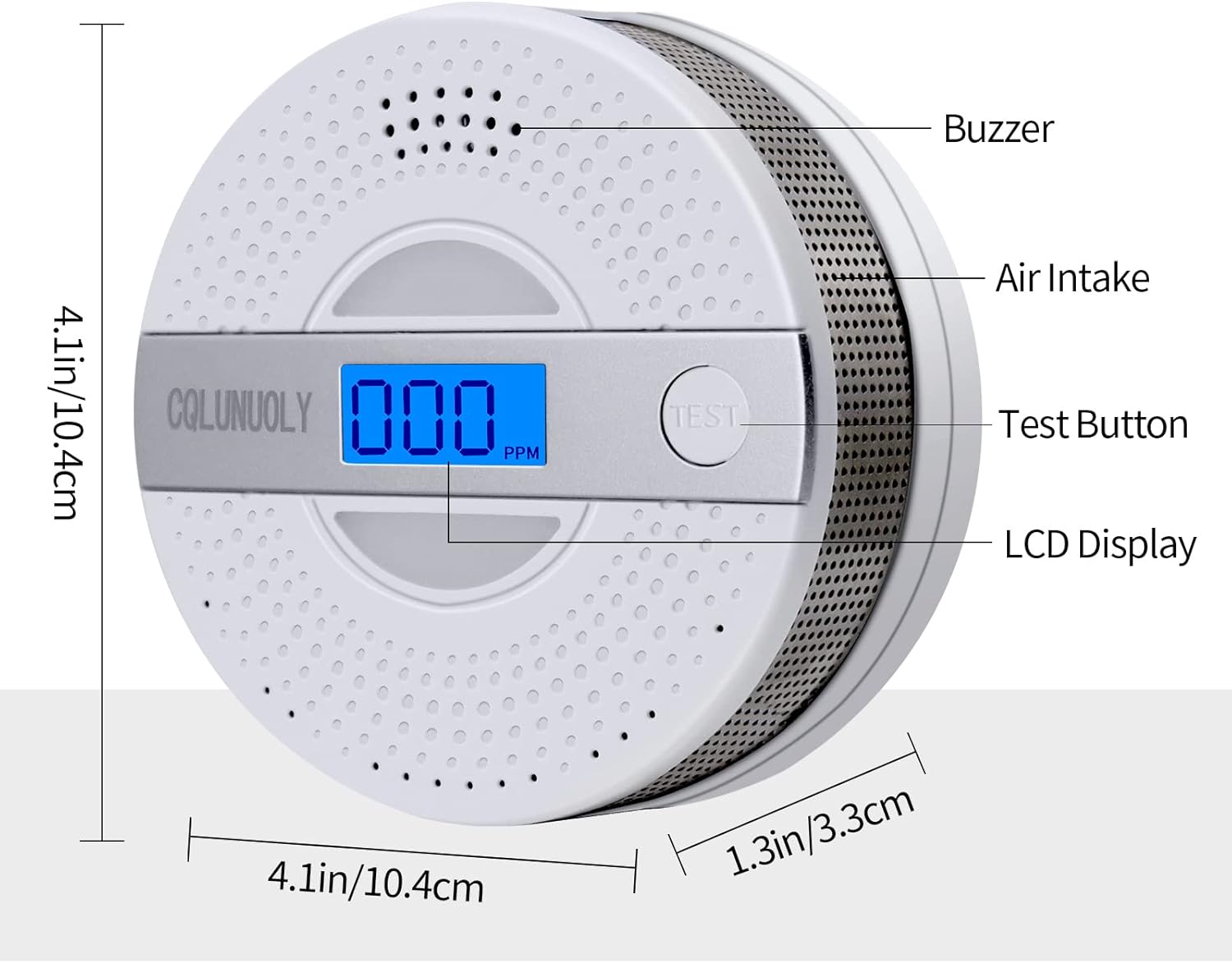 Cqlunuoly 2 Pack Smoke Detector Carbon Monoxide Detectors Combo Fire Ring Smoke and Carbon Monoxide Detector First Alert Nest Smoke and Carbon