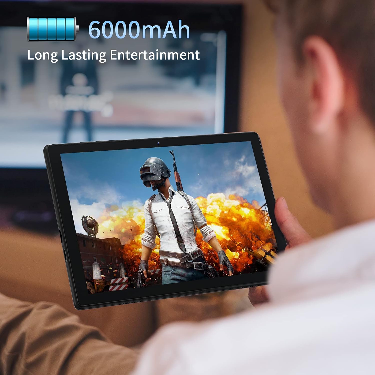 Android Tablet 10 inch, 10 inch Tablet, Android 10.0 OS, 2GB RAM, 32GB ROM, Quad Core Processor, 1280x800 HD IPS Screen, 2MP+8MP Dual Camera