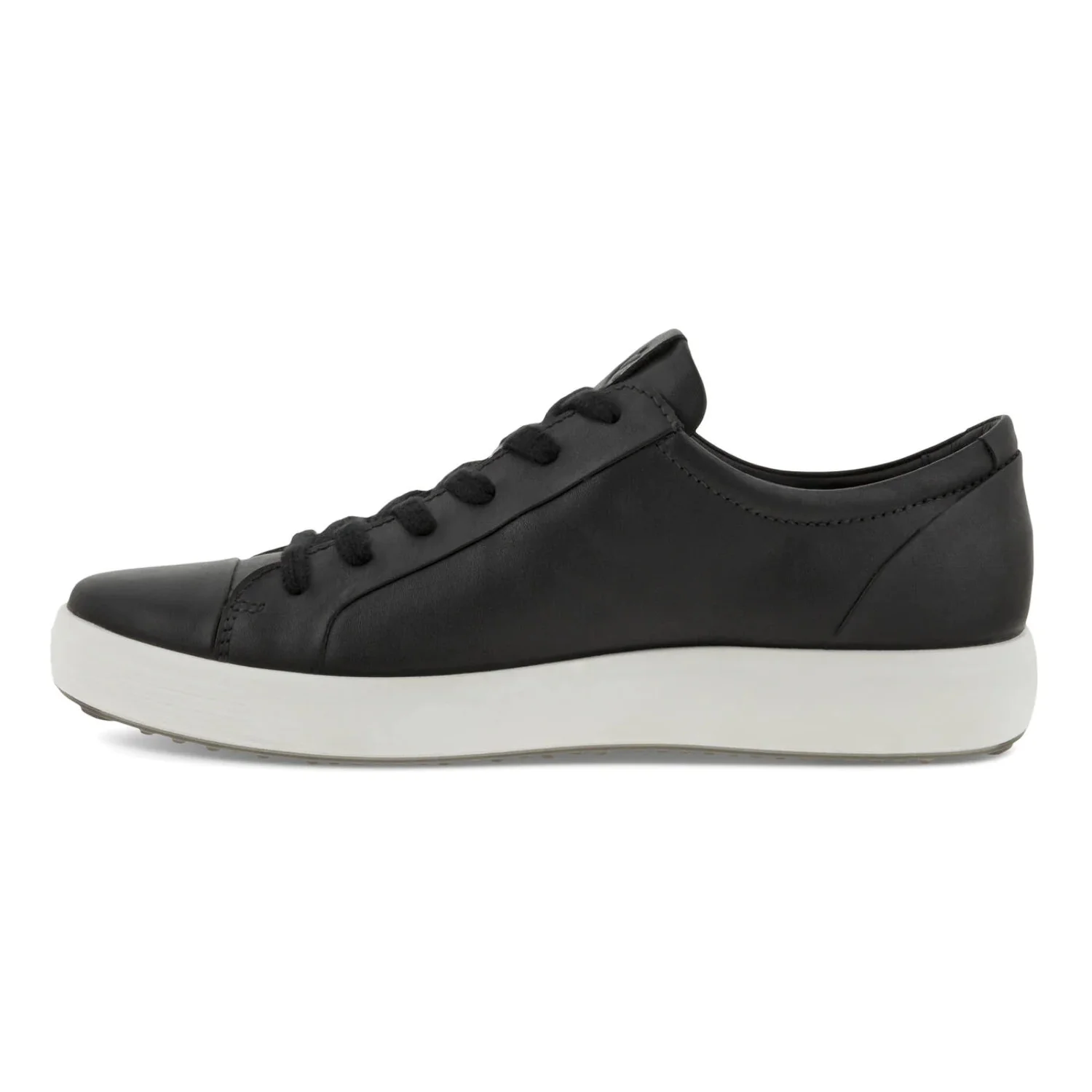 Men's ECCO Soft 7 Sneaker Black Leather/Nubuck 42 M