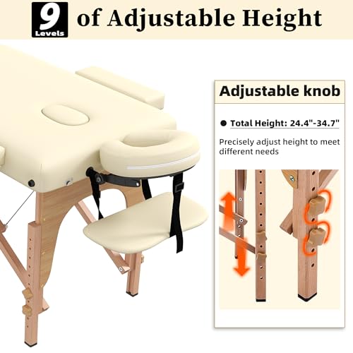 civama Massage Table Massage Bed Portable