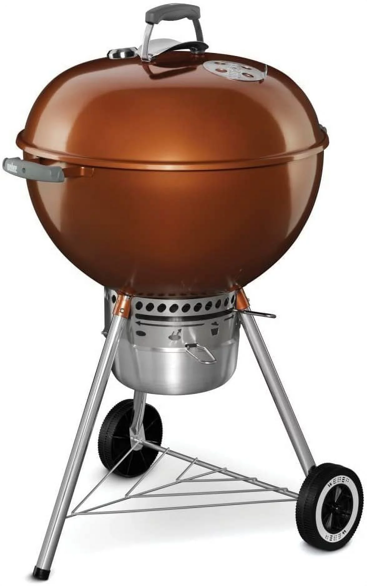 Weber 14402001 Original Kettle Premium Charcoal Grill, 22-Inch, Copper - Radiant Selections