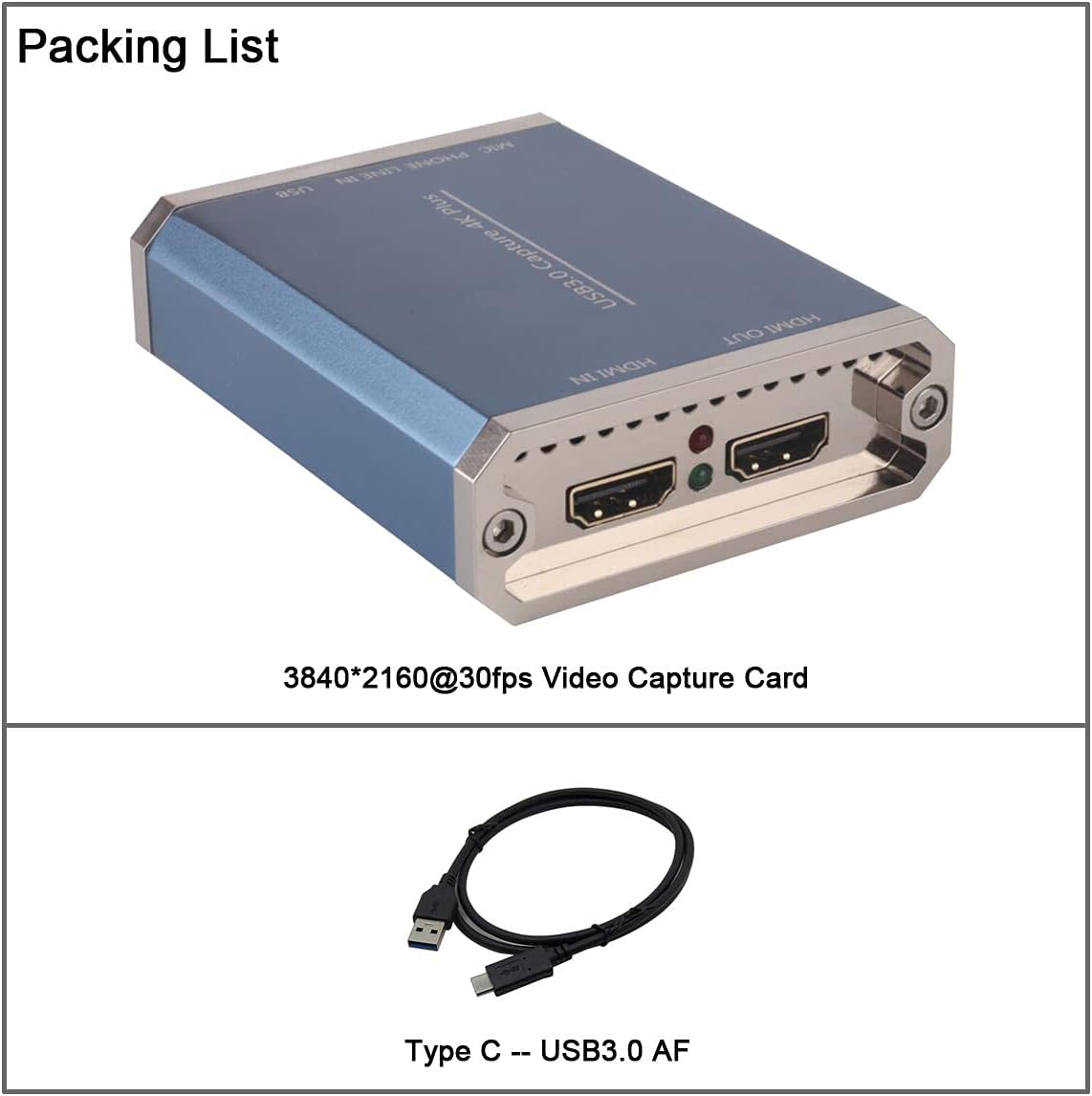 SDTNOVA HDMI SDI Video Capture USB3.0 Capture Video Card 360MB/s for Windows Linux OS X MAC 1080P 60 UVC YUV422 PnP Live Streaming Convert PC USB