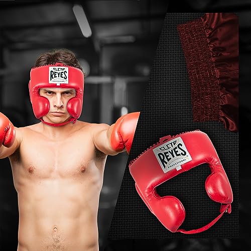 CLETO REYES Boxing Headgear with Cheek Protection for Men and Women, Protective Head Guard Face Saver, Sparring Fighting