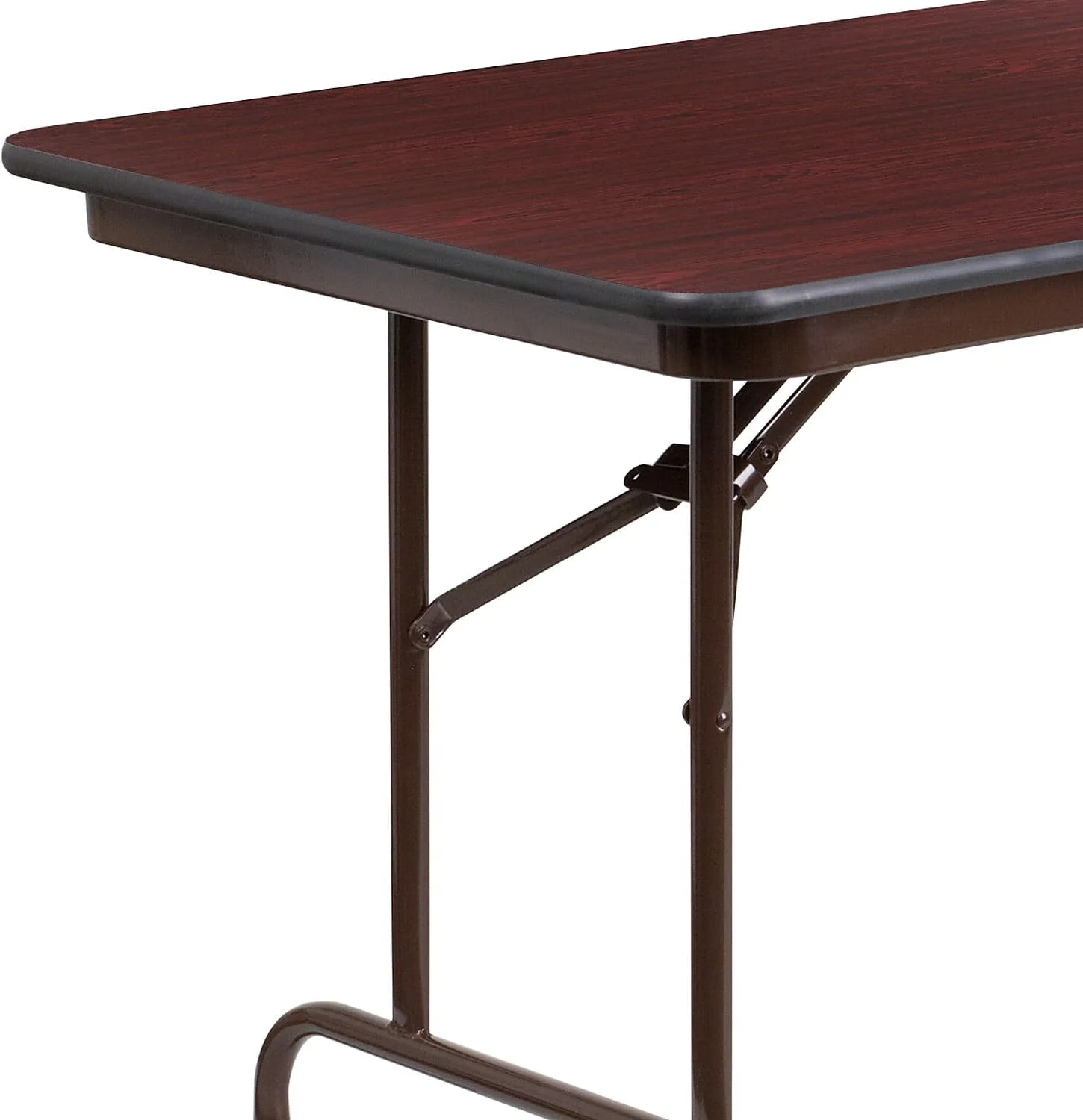 Frankie 6-Foot Mahogany Melamine Laminate Folding Banquet Table
