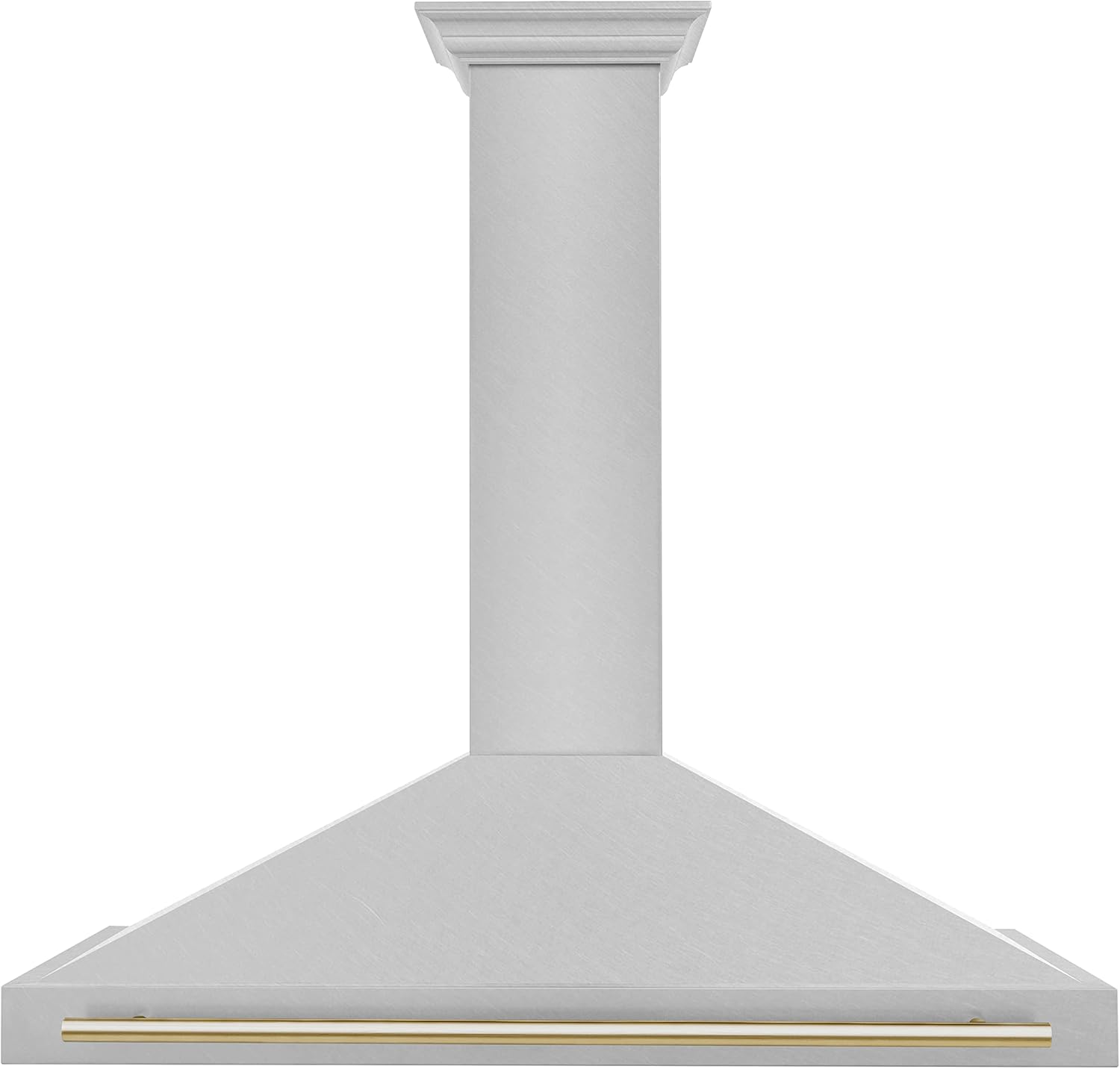 ZLINE 48" Autograph Edition Fingerprint Resistant Stainless Steel Range Hood with Gold Handle