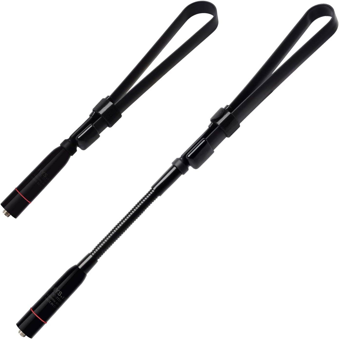 HYS 771FG&771FR CS Tactical Antenna VHF UHF 2M 70CM Dual Band SMA-Female for Baofeng UV-5R Series, UV-82 Series, BF-F8HP Kenwood Two Way Radio (2Kind)