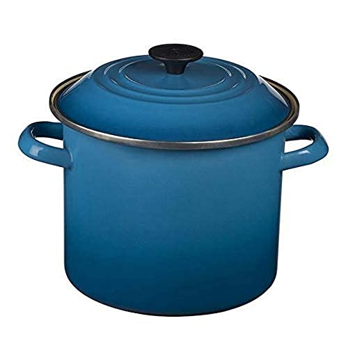 Le Creuset Enamel on Steel Stockpot, 10 qt., Olive