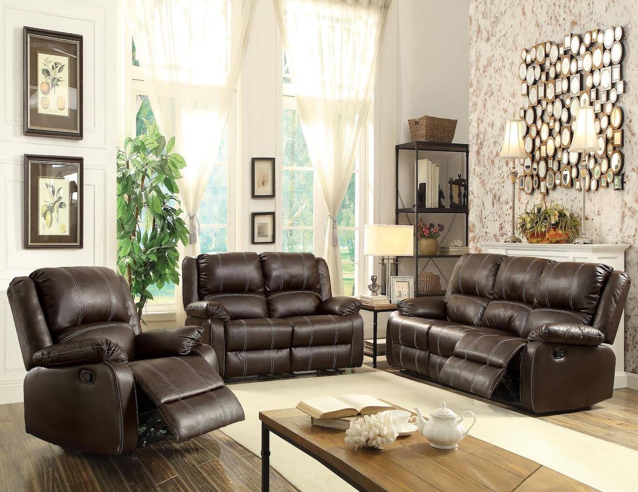 Acme Zuriel Rocker Recliner, Red PU