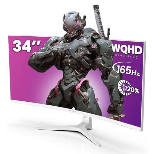 CRUA 30Inch Ultrawide Curved Monitor, 21:9 WFHD(2560x1080P) VA Computer Monitor, 120% sRGB 100HZ 1500R PC Monitors Support FreeSync, Wall-Mounted