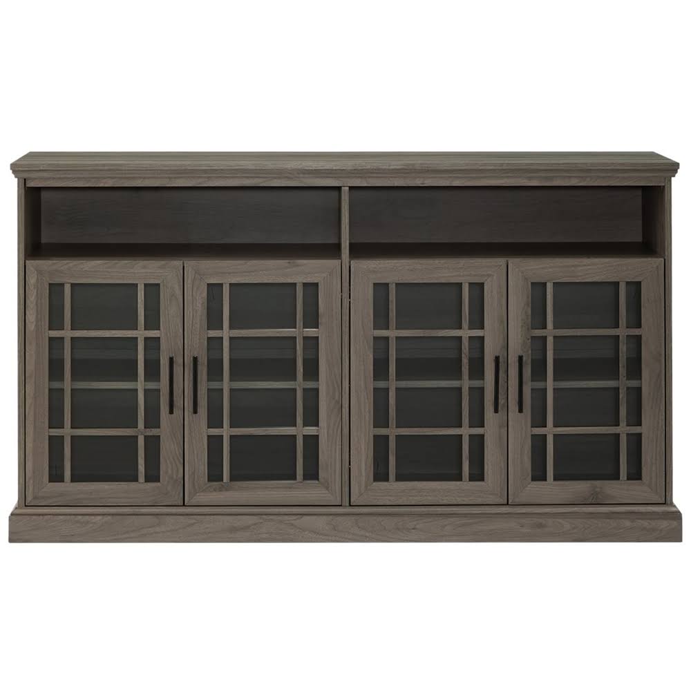 Walker Edison - Classic TV Console for Most TVs Up to 65x22 - Slate Gray