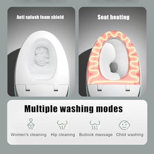 curfair Smart Bidet Toilet with UV Steriliser, Air Dryer, Heated Water Sprayer & Seat, Off-seat AUTO Flush