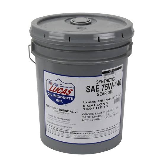 Lucas Syn 75W-140 Trans 5 Gal 10123